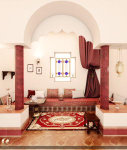 Moroccan style livingroom